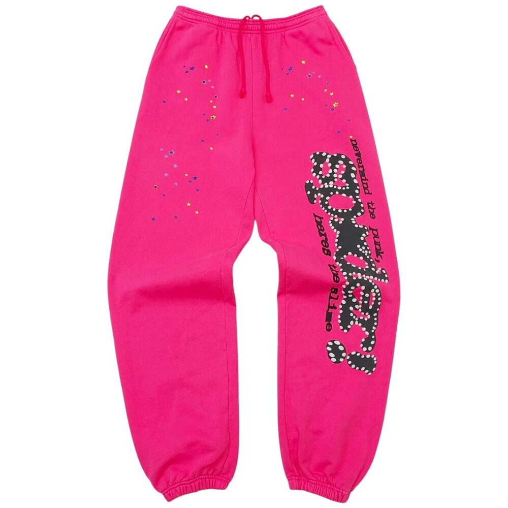 Sp5der P*NK V2 Sweatpants Pink Black | Spider Worldwide